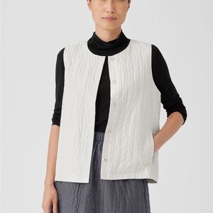 Eileen Fisher Silk Quilted Vest